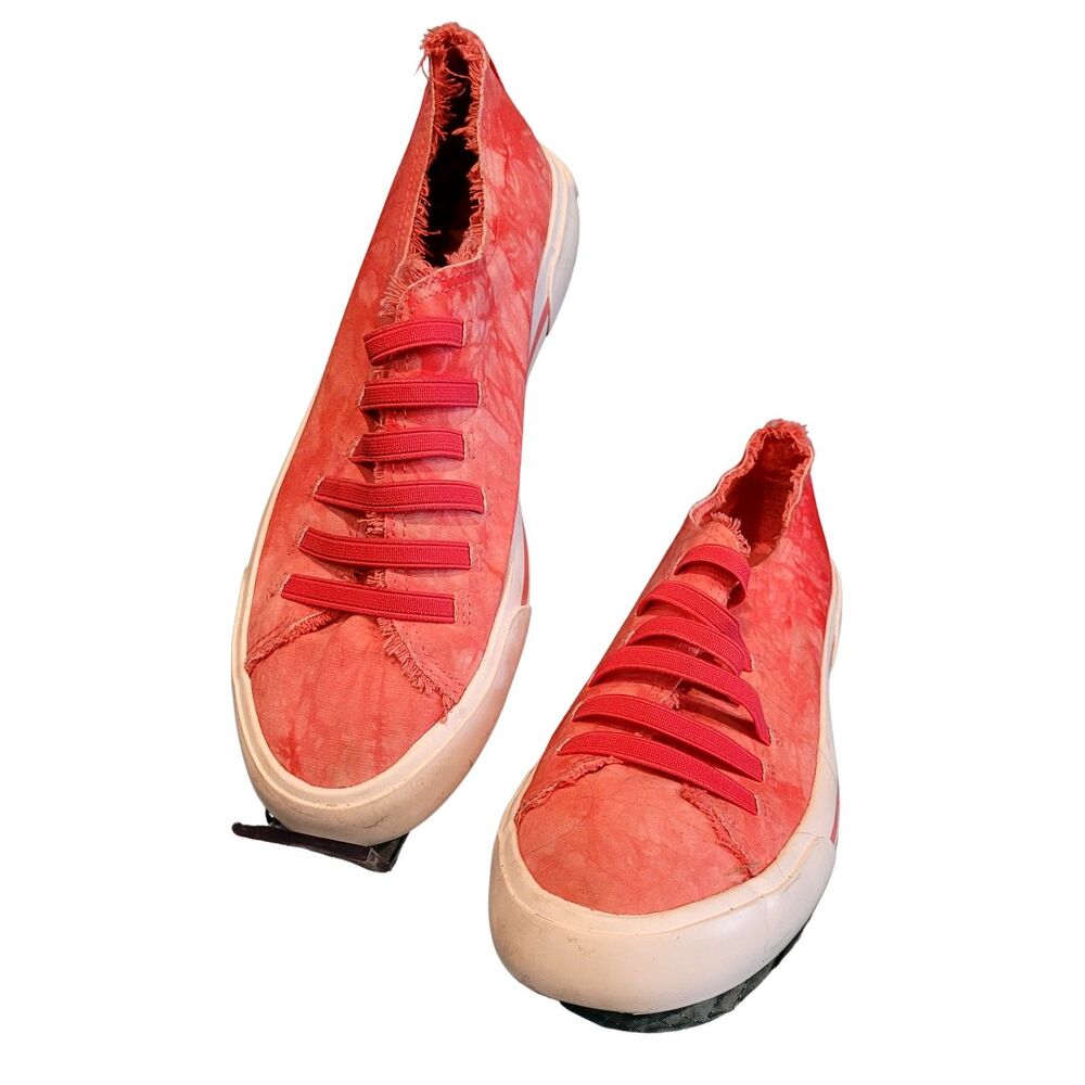 Rocket Dog Canvas Slip On Pink Fuchsia Size 8 Shoes Womens Elastic Laces
